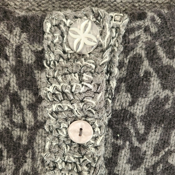 Free People NWOT Wool Blend Crochet Trim Cardigan - Picture 2 of 5